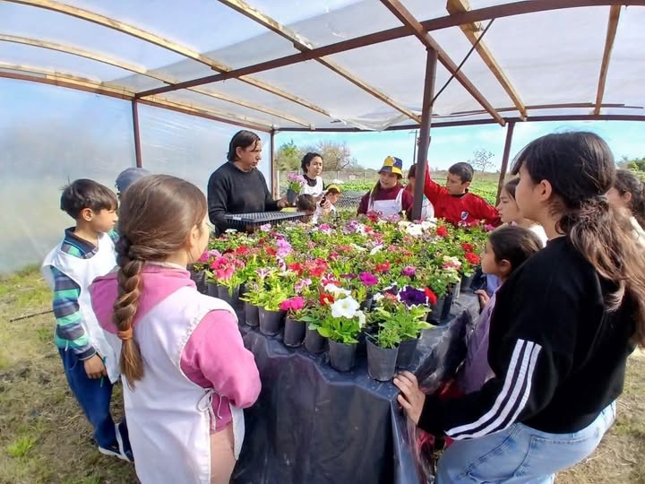 La «Huerta Municipal» recibió a niños y niñas de la Escuela 20