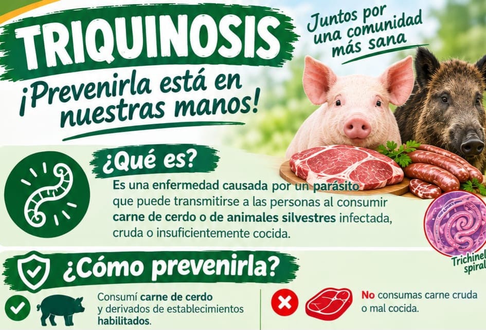Alerta triquinosis | El Municipio de Piedras Blancas se suma a la prevención