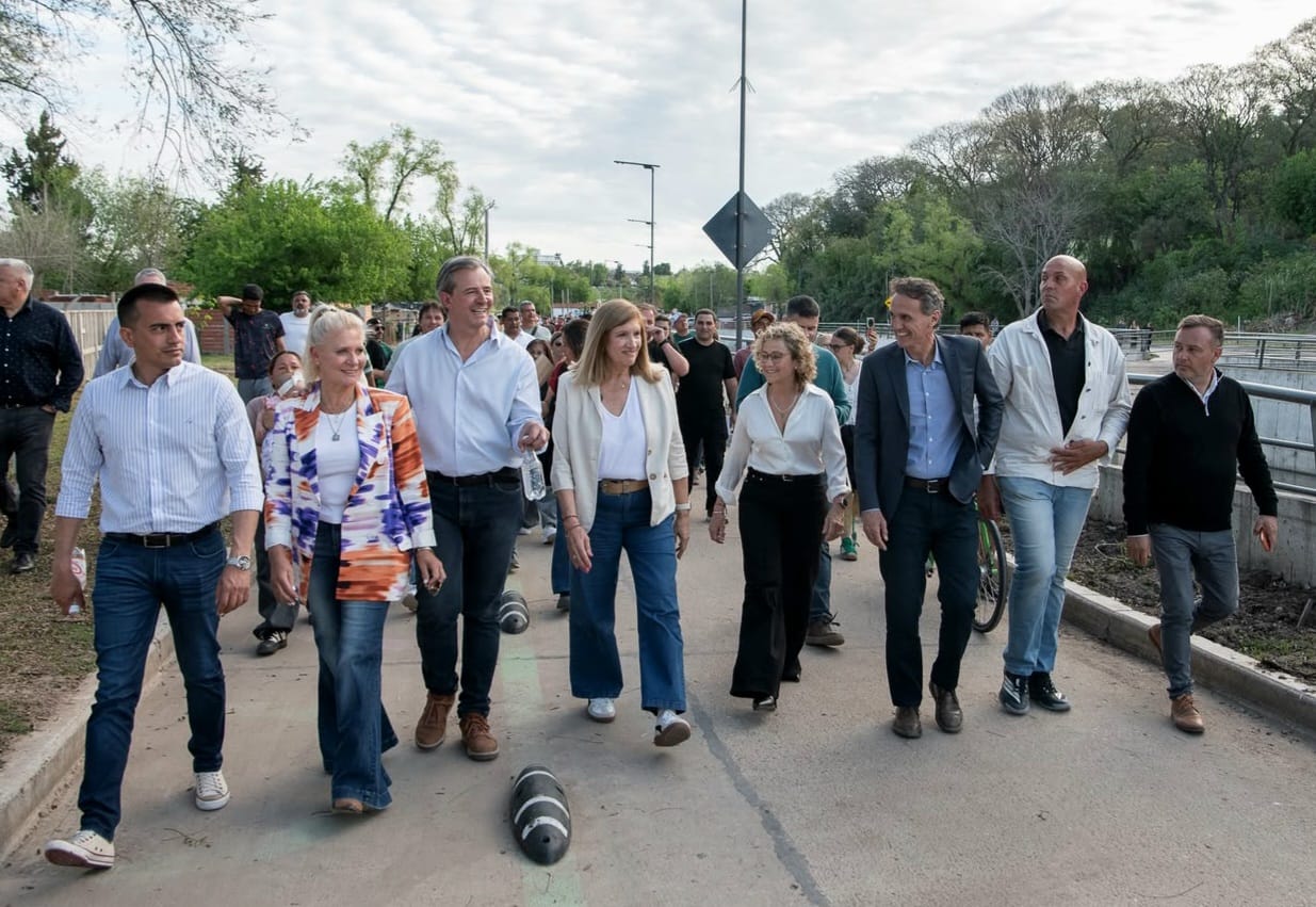 Mesquida acompañó a Romero y katopodis en la inauguración del Paseo «Puerta del Sol» en Paraná